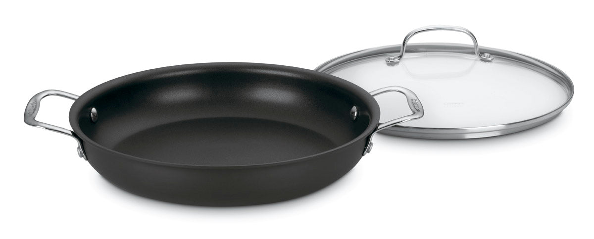 12" Everyday Pan with Medium Dome Cover in Black