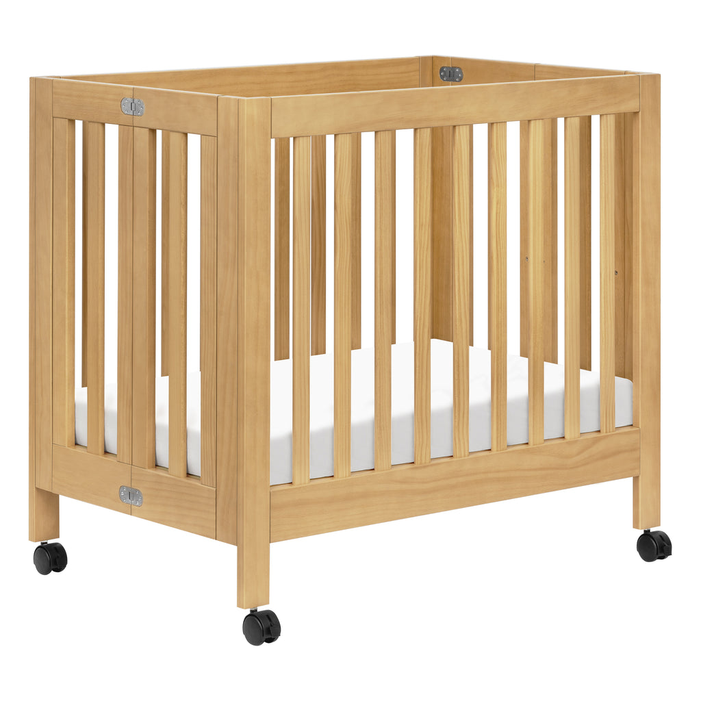 Origami Mini Crib in Honey