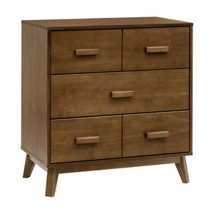 Scoot 3-Drawer Changer Dresser with Removable Changing Tray in Natural Walnut