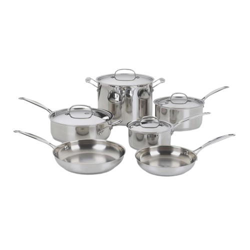 Chef's Classic® Stainless 10-Piece Set in Stainless Steel