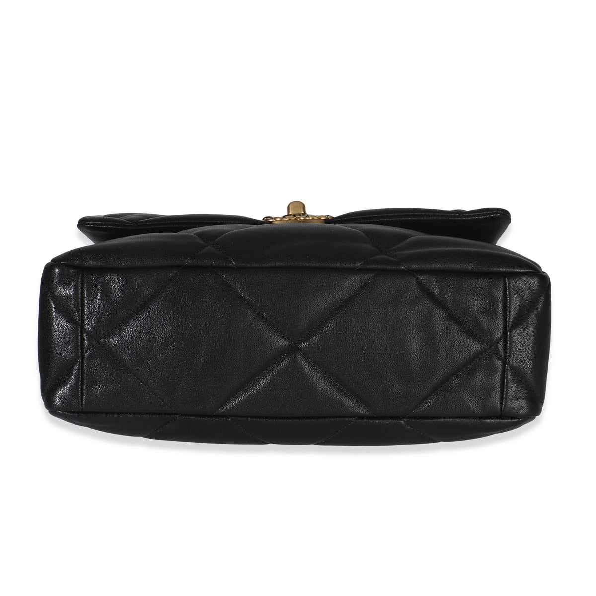 Chanel 20A Black Quilted Lambskin Large Chanel 19 Flap Bag