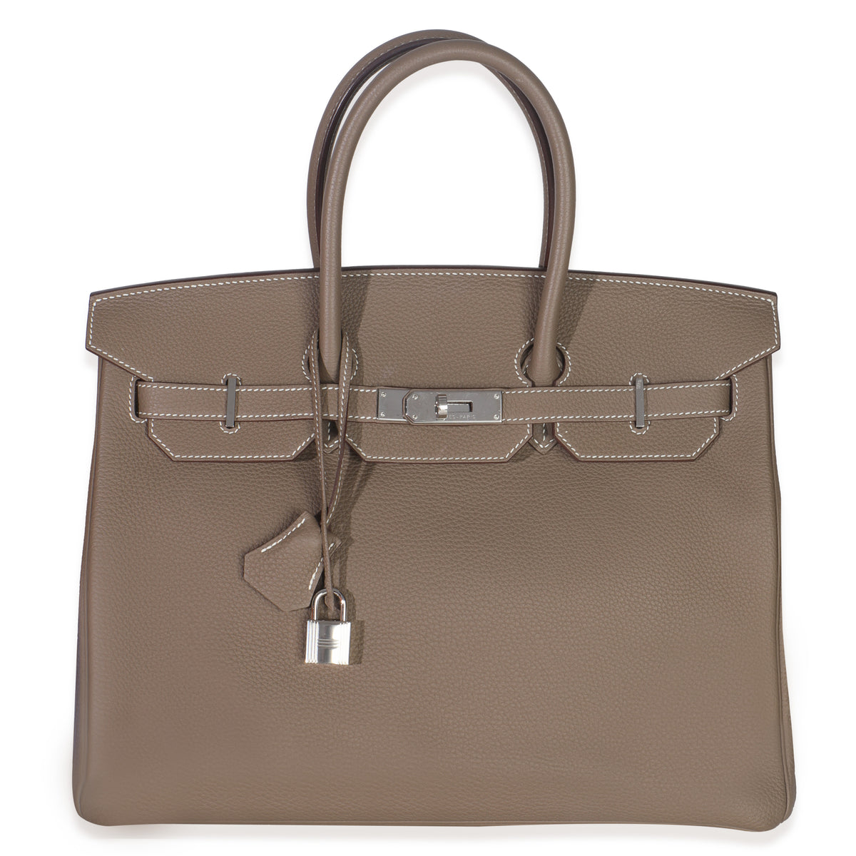 Hermes Etoupe Togo Birkin 35 PHW