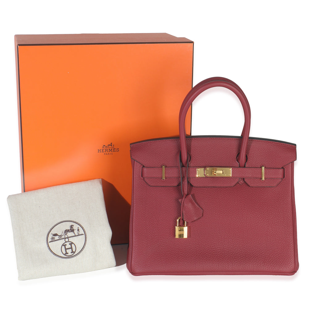 Hermes Rouge Grenat Togo Birkin 30 GHW