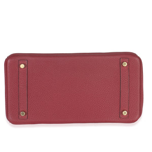 Hermes Rouge Grenat Togo Birkin 30 GHW