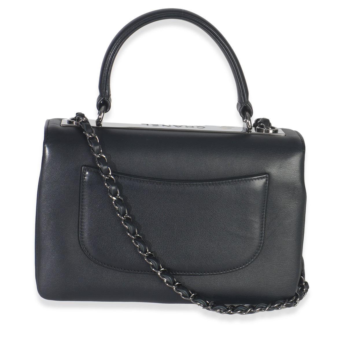 Chanel Black Calfskin Smooth Small Trendy CC Flap Bag