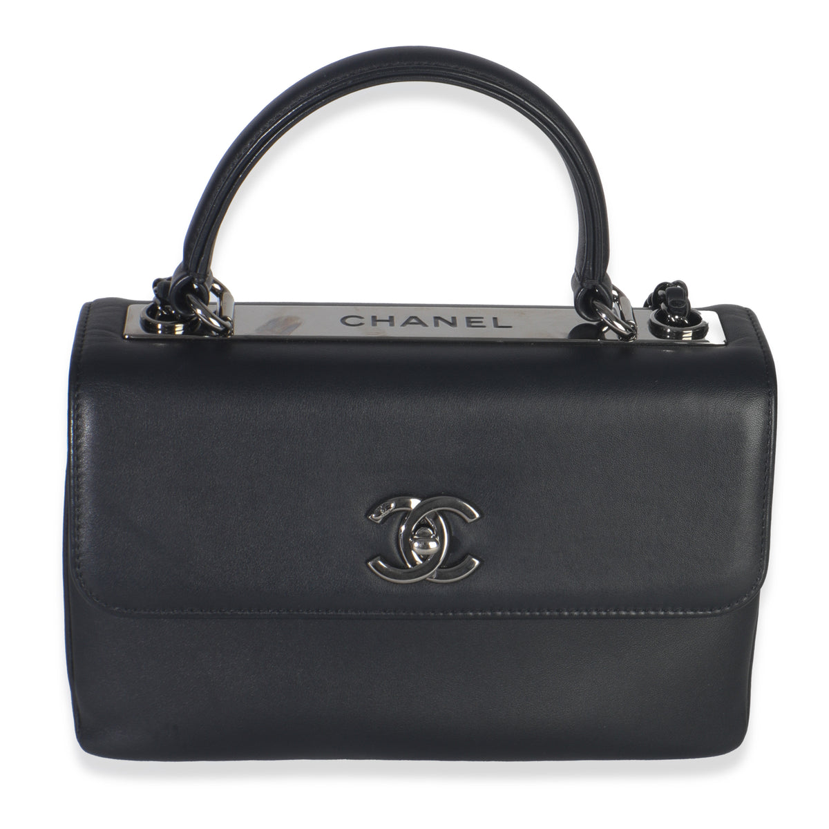 Chanel Black Calfskin Smooth Small Trendy CC Flap Bag