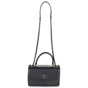 Chanel Black Calfskin Smooth Small Trendy CC Flap Bag