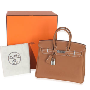 Hermes Gold Togo Birkin 25 PHW