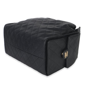 Chanel Black Quilted Caviar Medium Chanel 25 Hobo Handbag