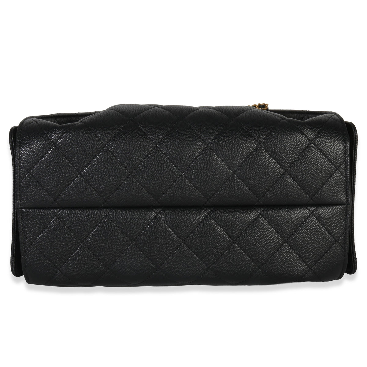 Chanel Black Quilted Caviar Small Chanel 25 Hobo