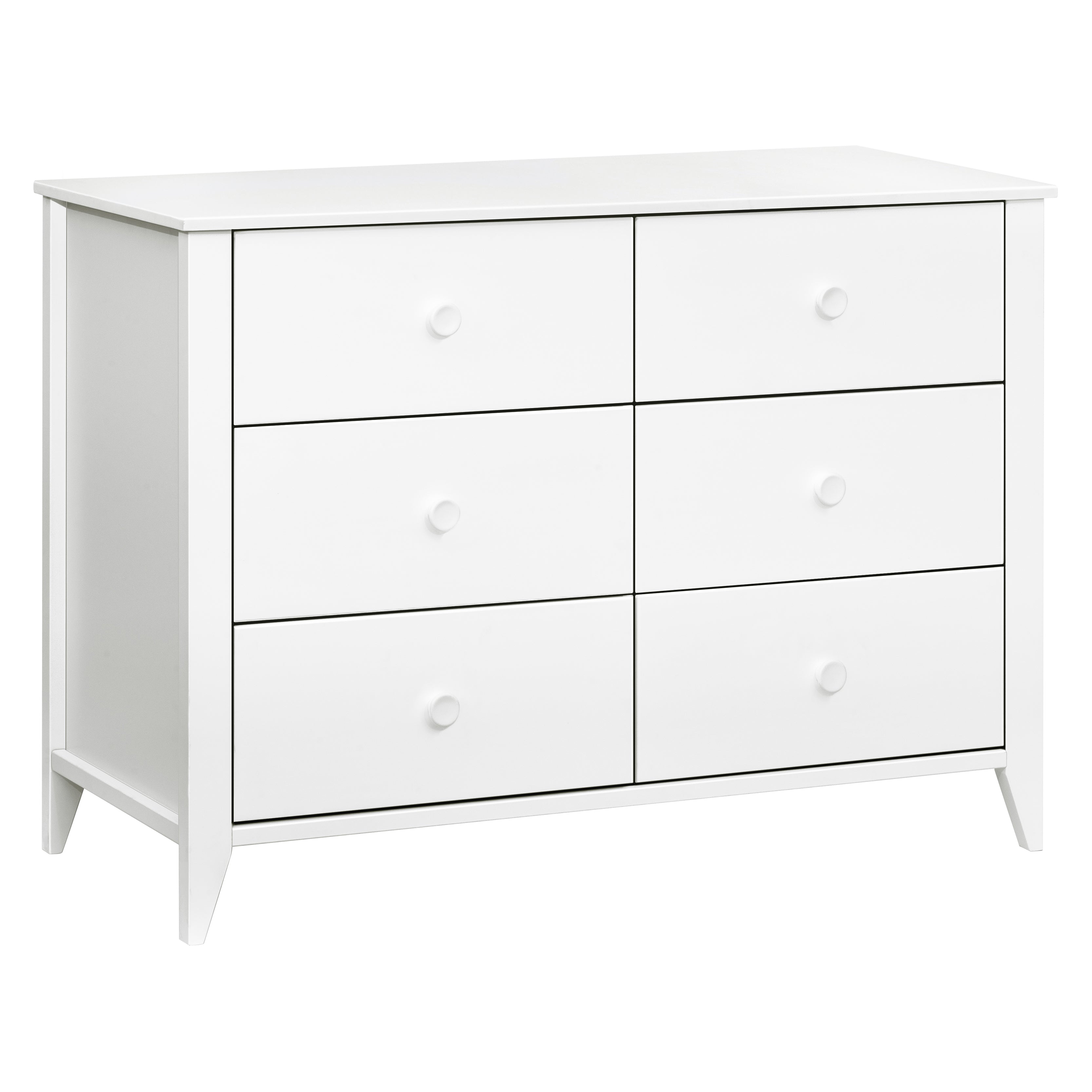 Sprout 6-Drawer Double Dresser in White