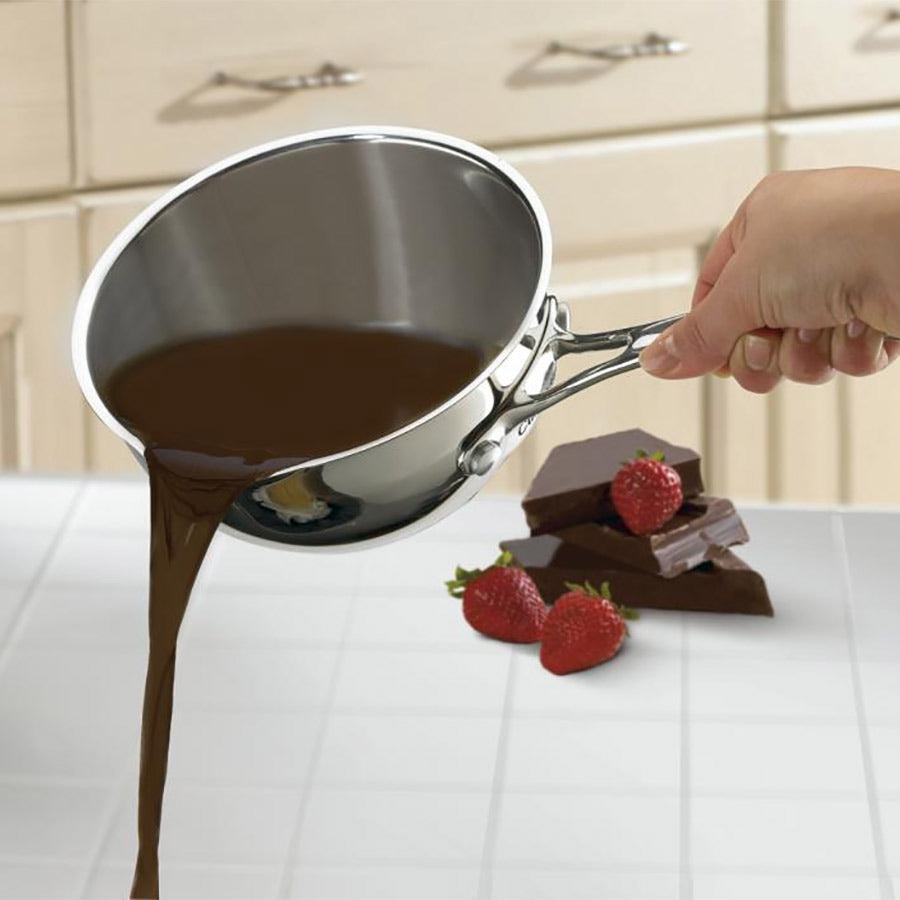 1 Quart Pour Saucepan in Stainless Steel