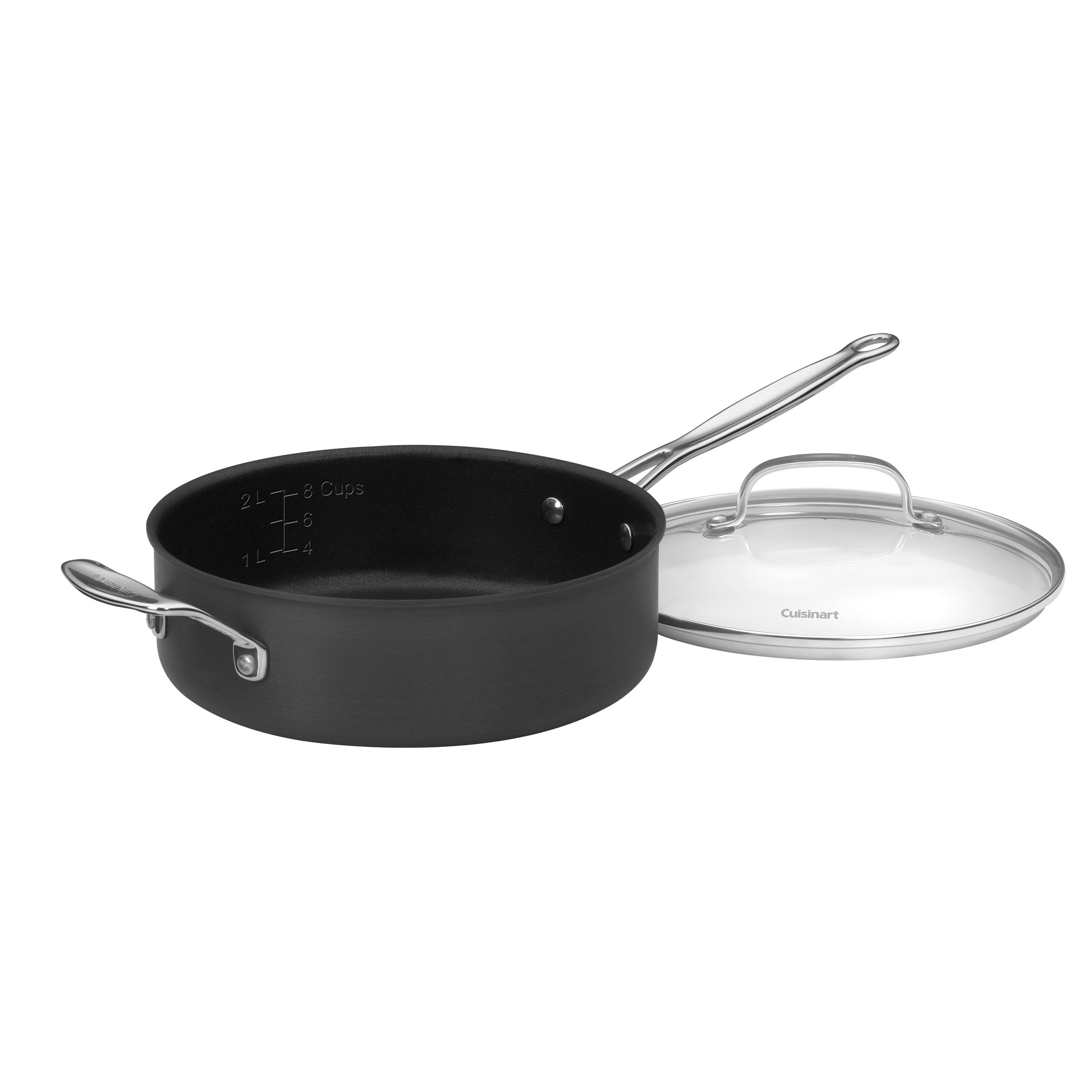 Chef's Classic® Nonstick Hard Anodized 3.5 Quart Sauté Pan in Black