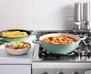 Chef’s Classic® Enameled 2-in-1 Cast Iron Multipurpose Set in Sage