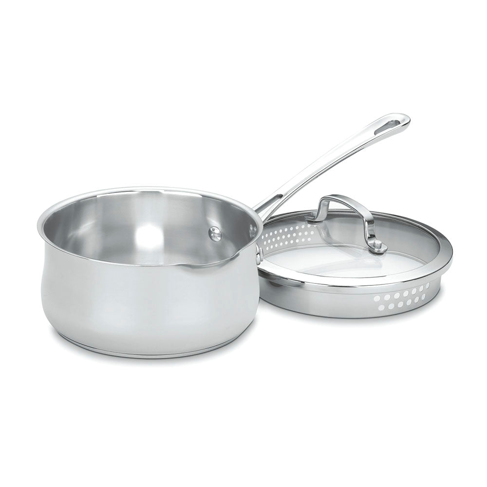 2 Quart Pour Saucepan with Cover from the Contour® Collection