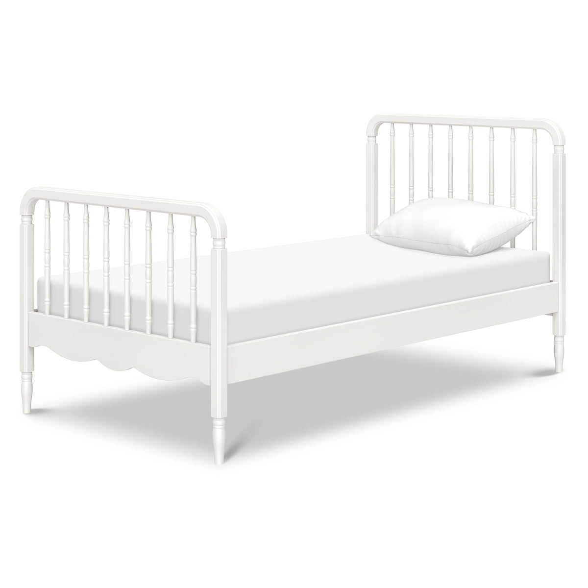 Liberty Spindle Twin Bed in Warm White