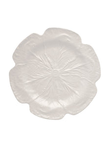 Cabbage Charger Plate in Beige