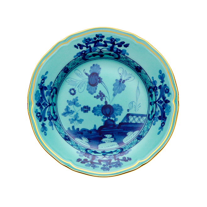 2 BREAD PLATES IRIS Oriente Italiano