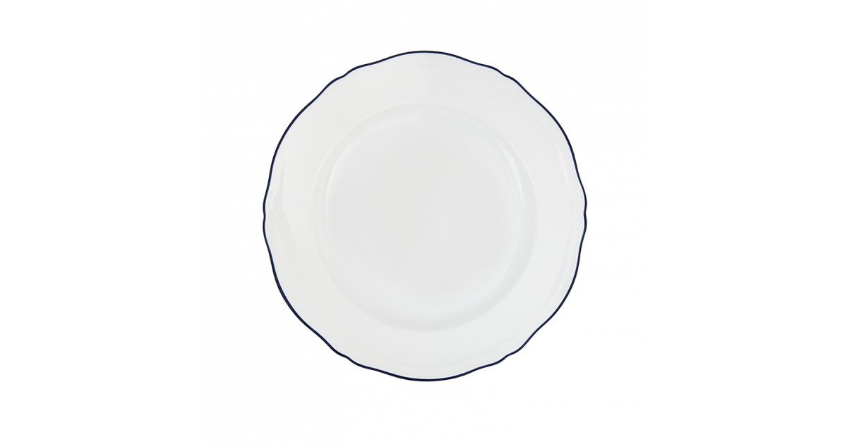 Bread plate Corona blu cobalto - Set of six