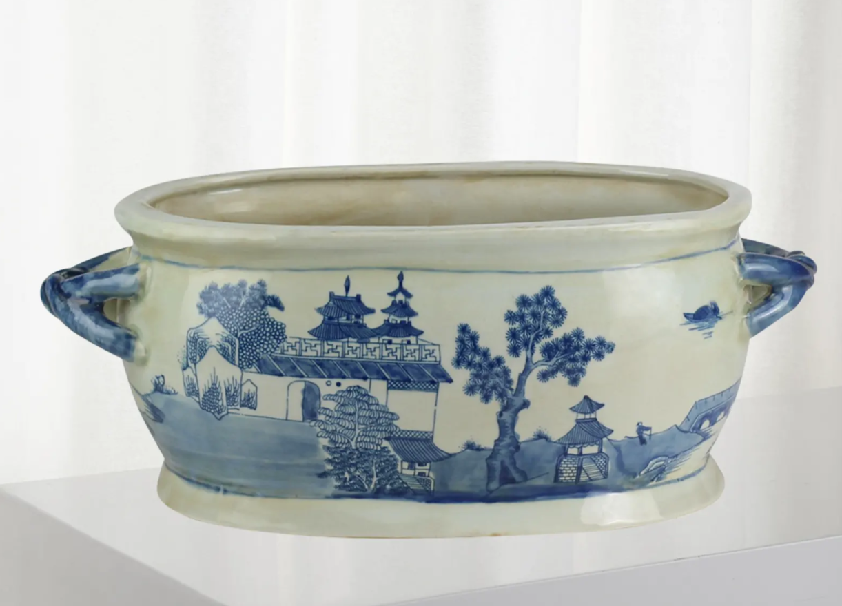 WinwardBlue & White Ceramic Pot