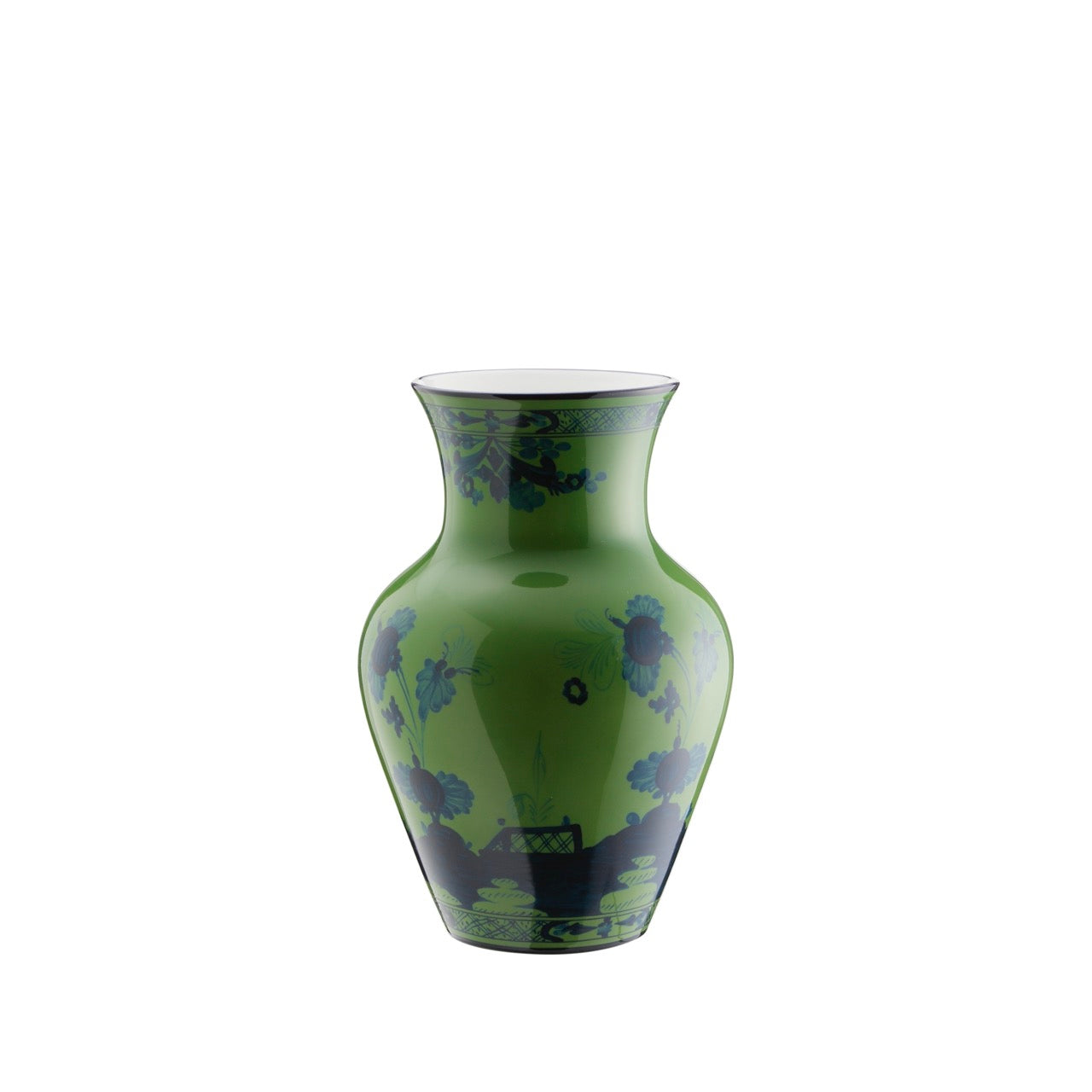 Oriente Italiano Ming Vase in Malachite