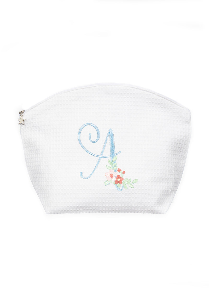 Cosmetic Waffle Weave Bag, Personalized