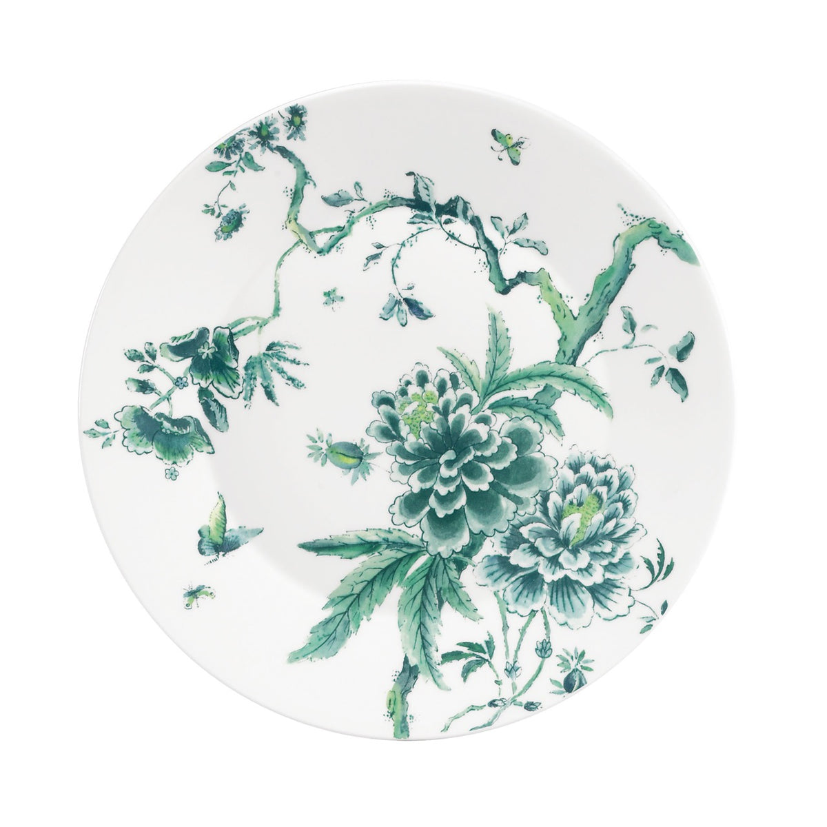 Chinoiserie White Dinner Plate 11"