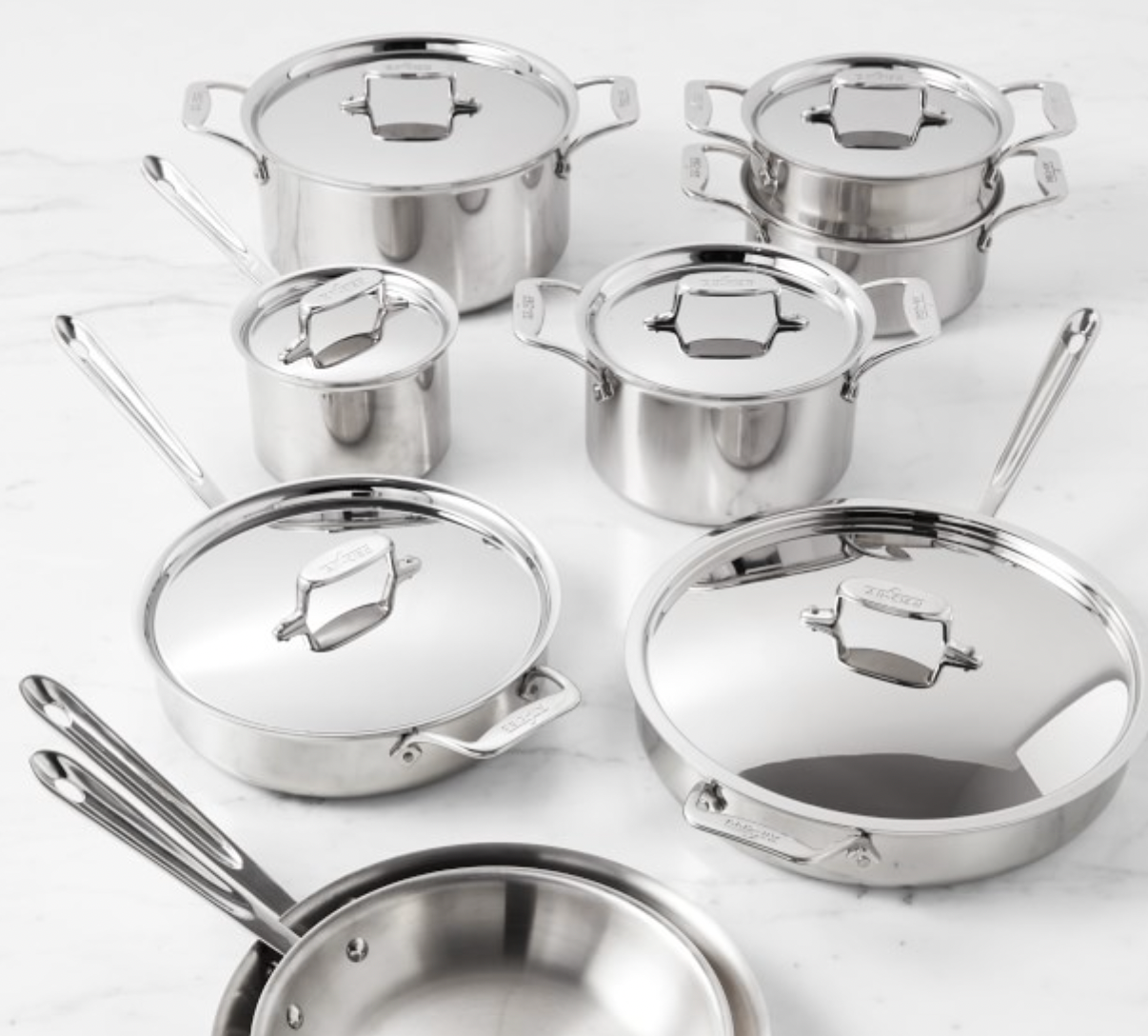 All-Clad d5 Stainless-Steel 15-Piece Cookware Set