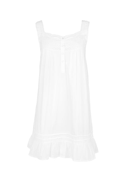 Jennifer White Cotton Nightgown | Over The Moon