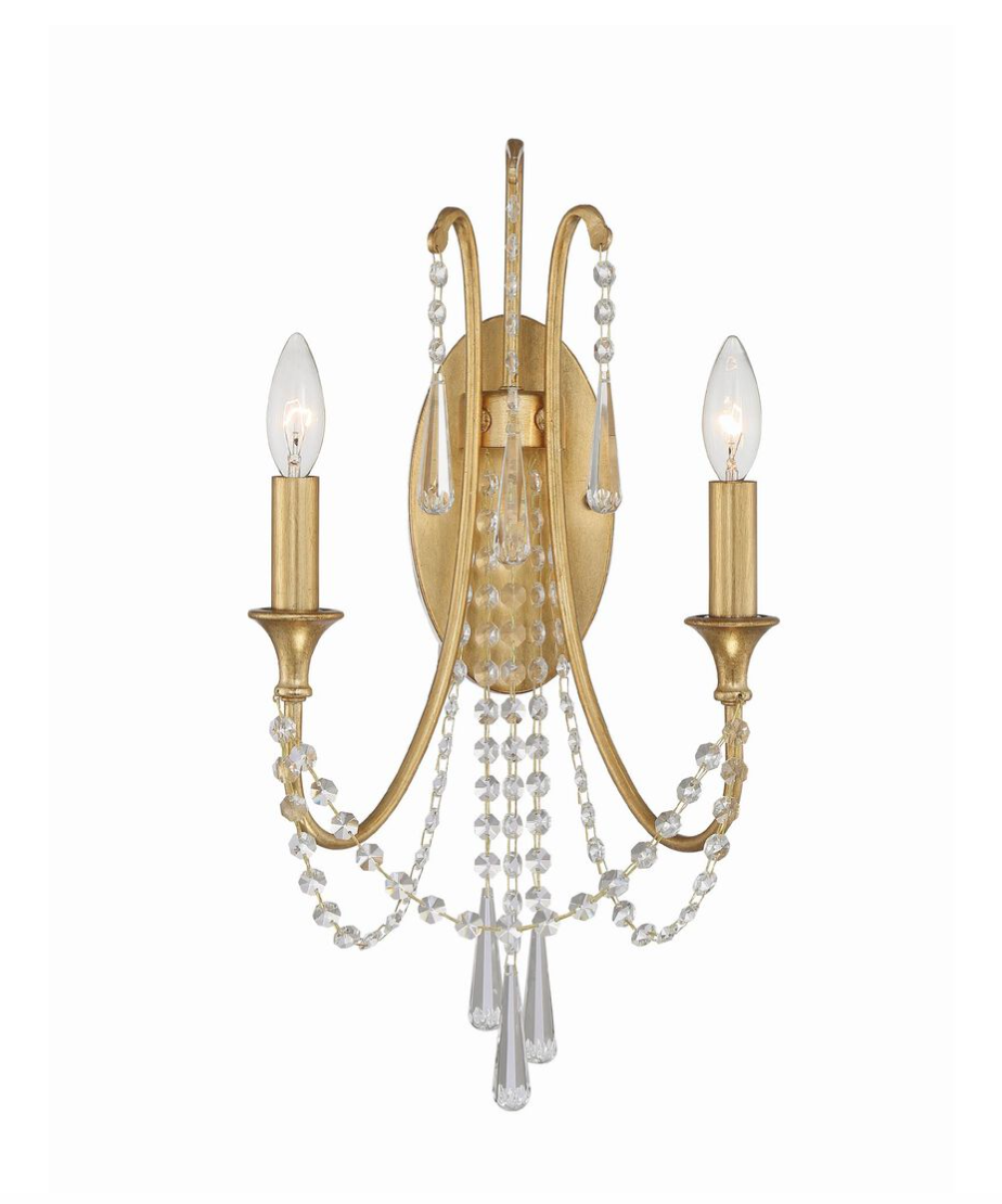 Arcadia 21 Inch Wall Sconce by Crystorama