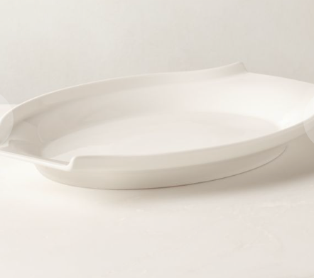 Contempri Large White Oval Platter