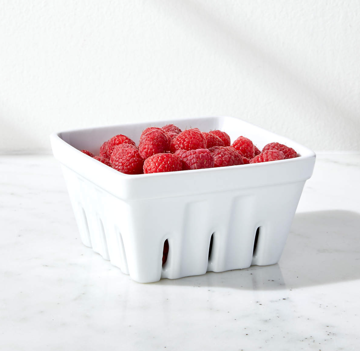 Berry Box White Colander