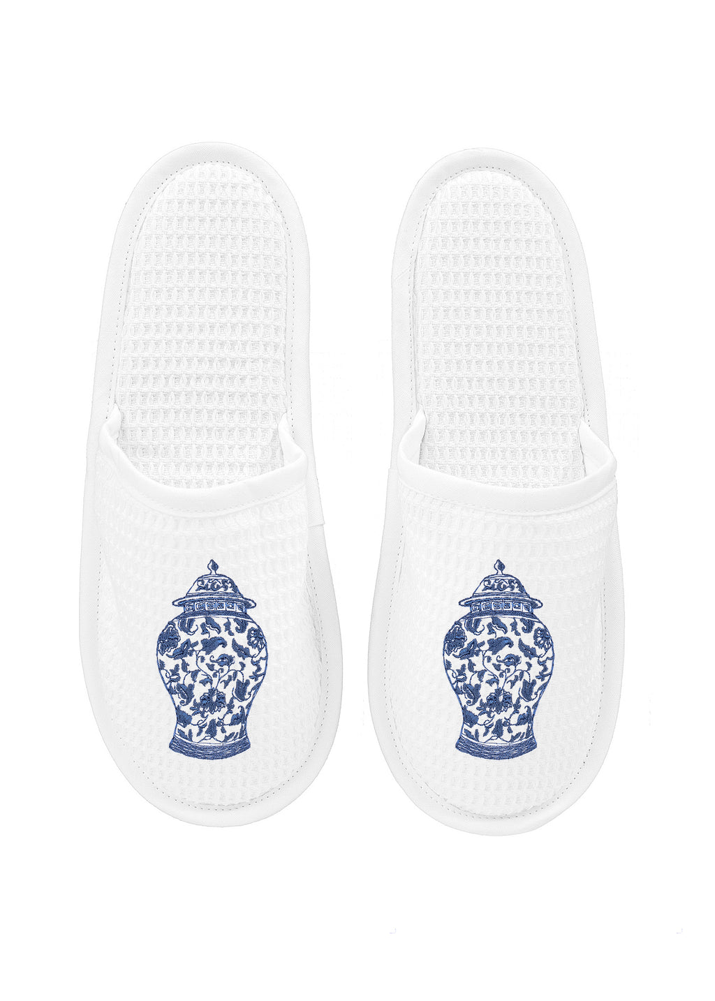 Slippers White Waffle