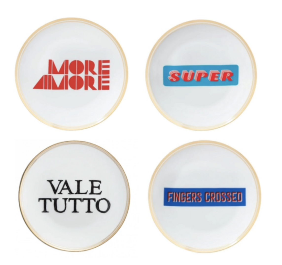 Coup Flat Dessert Plates (Set of 4)