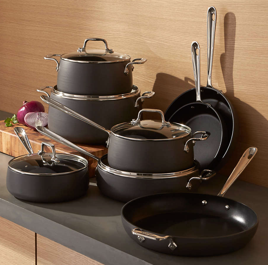 All-Clad ® HA1 Hard-Anodized Non-Stick 13-Piece Cookware Set with Bonus