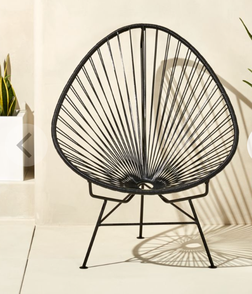 Acapulco Black Outdoor Chair Set of 2