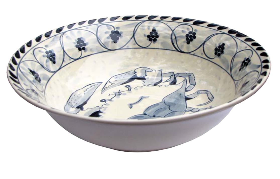 Blue Crab Serving Bowl