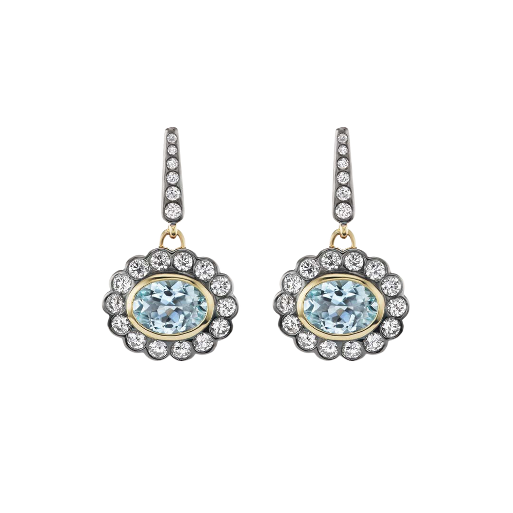 Lexie Earrings in Aquamarine