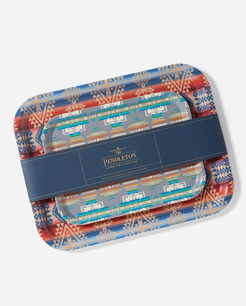 BIRCHWOOD JACQUARD TRAY SET