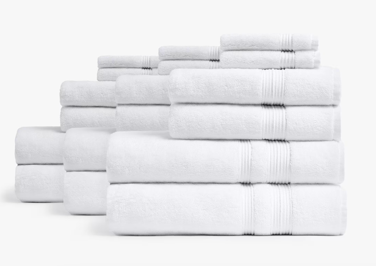 Classic Turkish Cotton Bath Bundle, Classic White