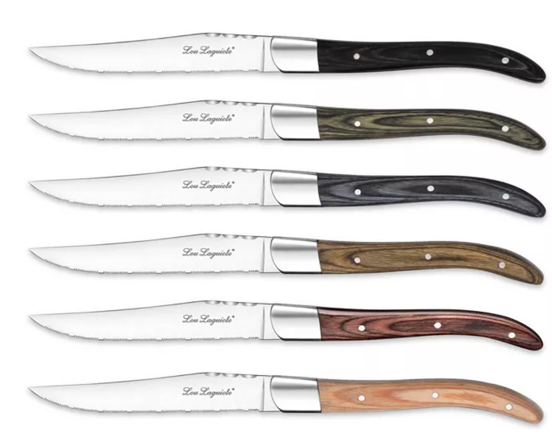 Couzon Lou Laguiole Louis Steak Knife, Set of 6