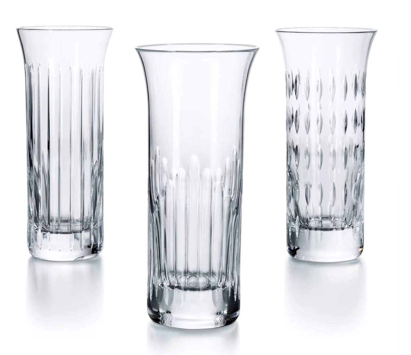 Baccarat Flora Bud Vase, Set of 3 Flora Bud Vase, Set of 3