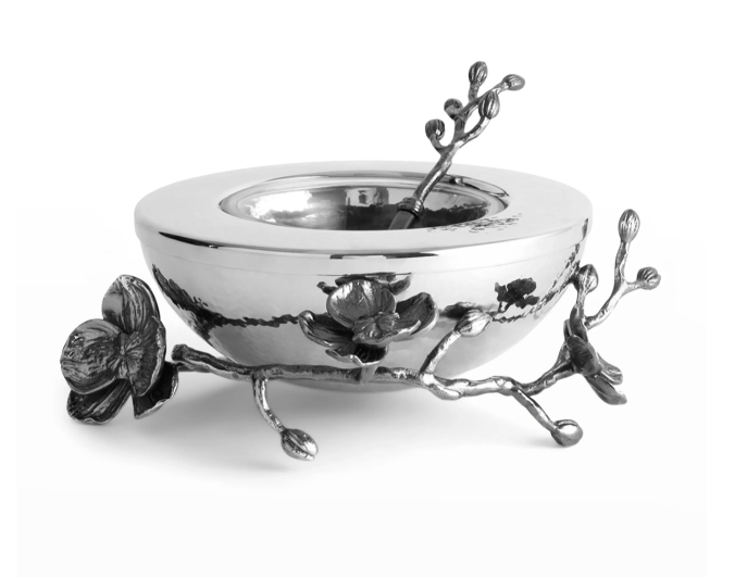 Black Orchid Caviar Dish with Spoon