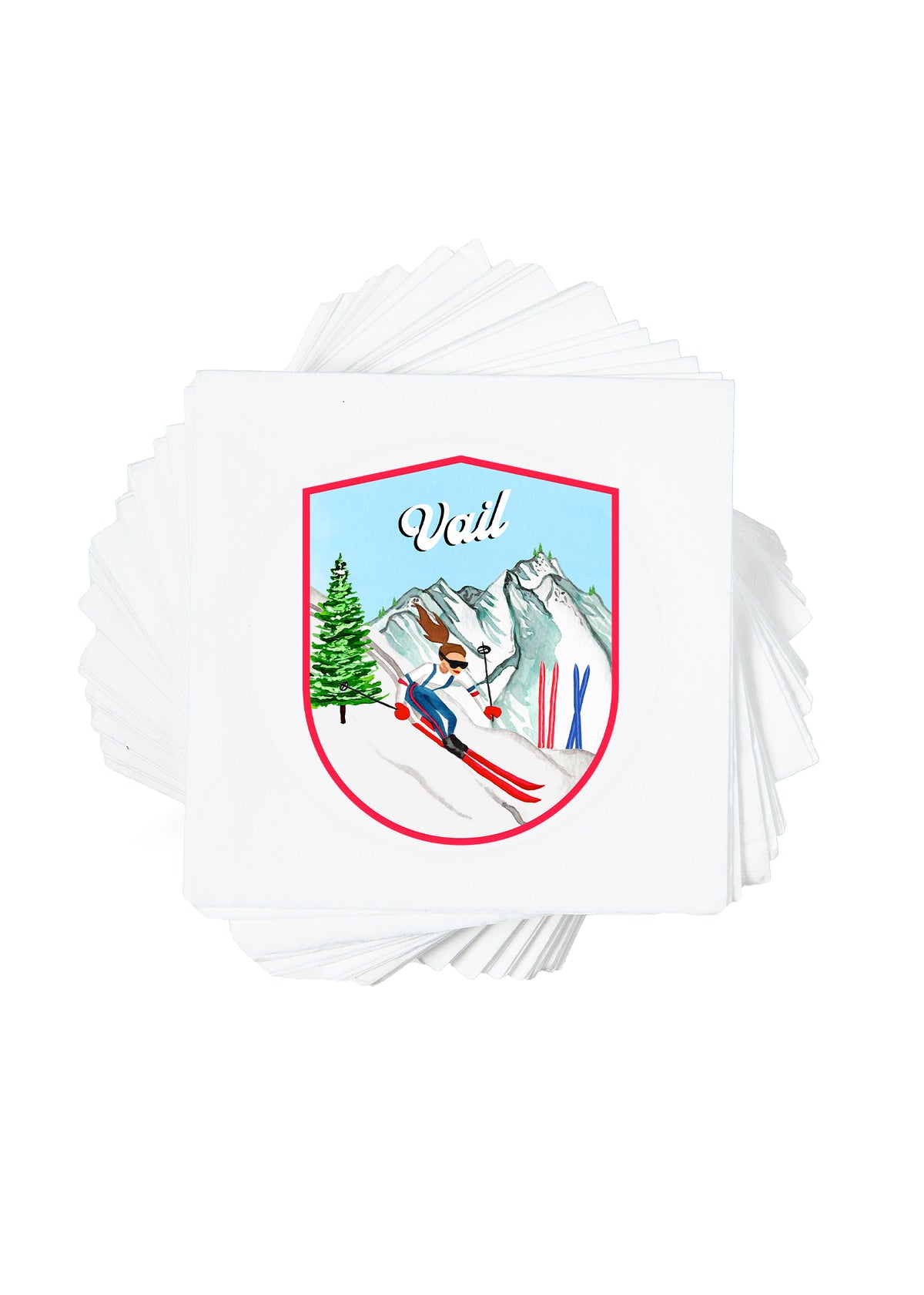 Personalized Crest Cocktail Napkins