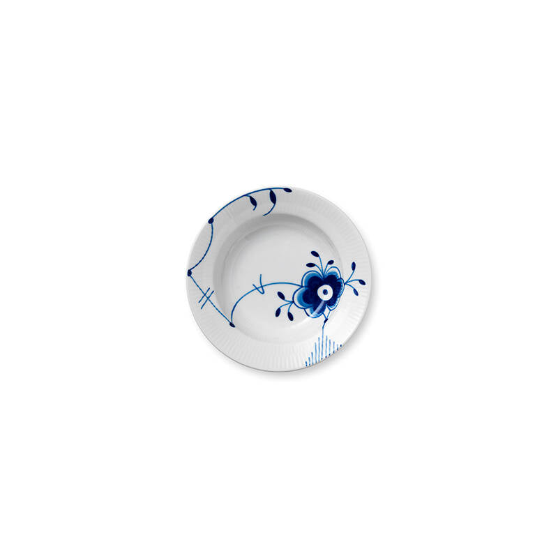 Blue Fluted Mega Rim Soup Bowl #6 6.75"