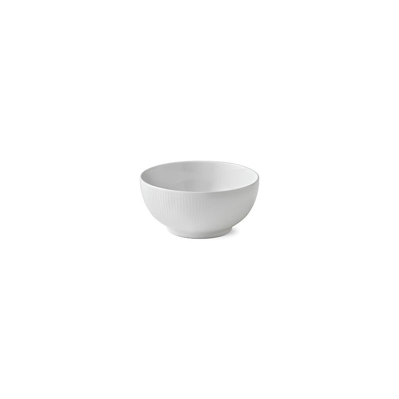 White Fluted Bowl 1 qt