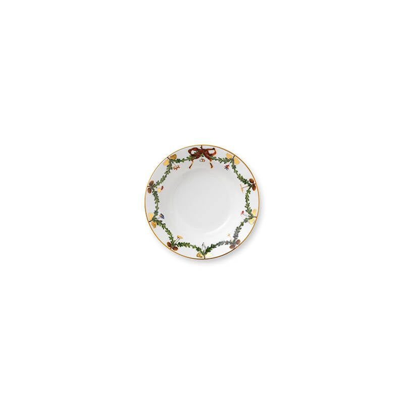 Star Fluted Christmas Small Dish 7"