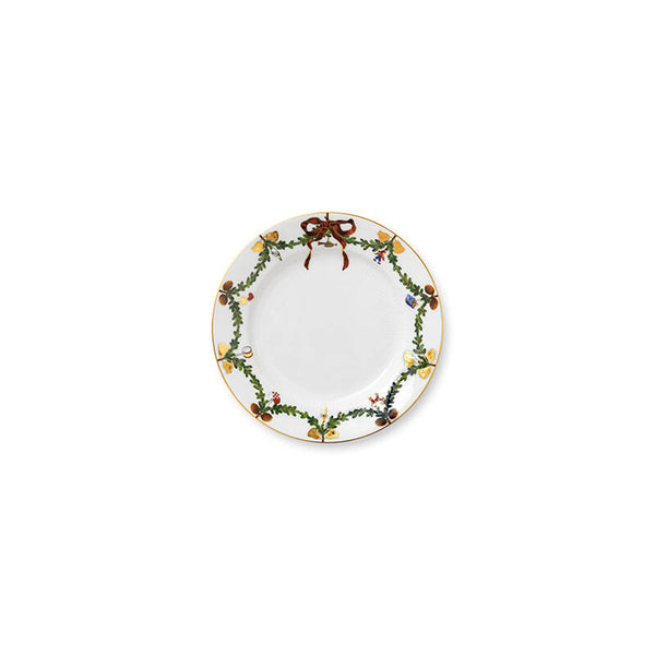Star Fluted Christmas Salad Plate 8.75"