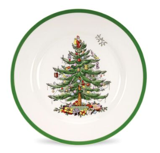 Christmas Tree Dinner Plates Set of 4