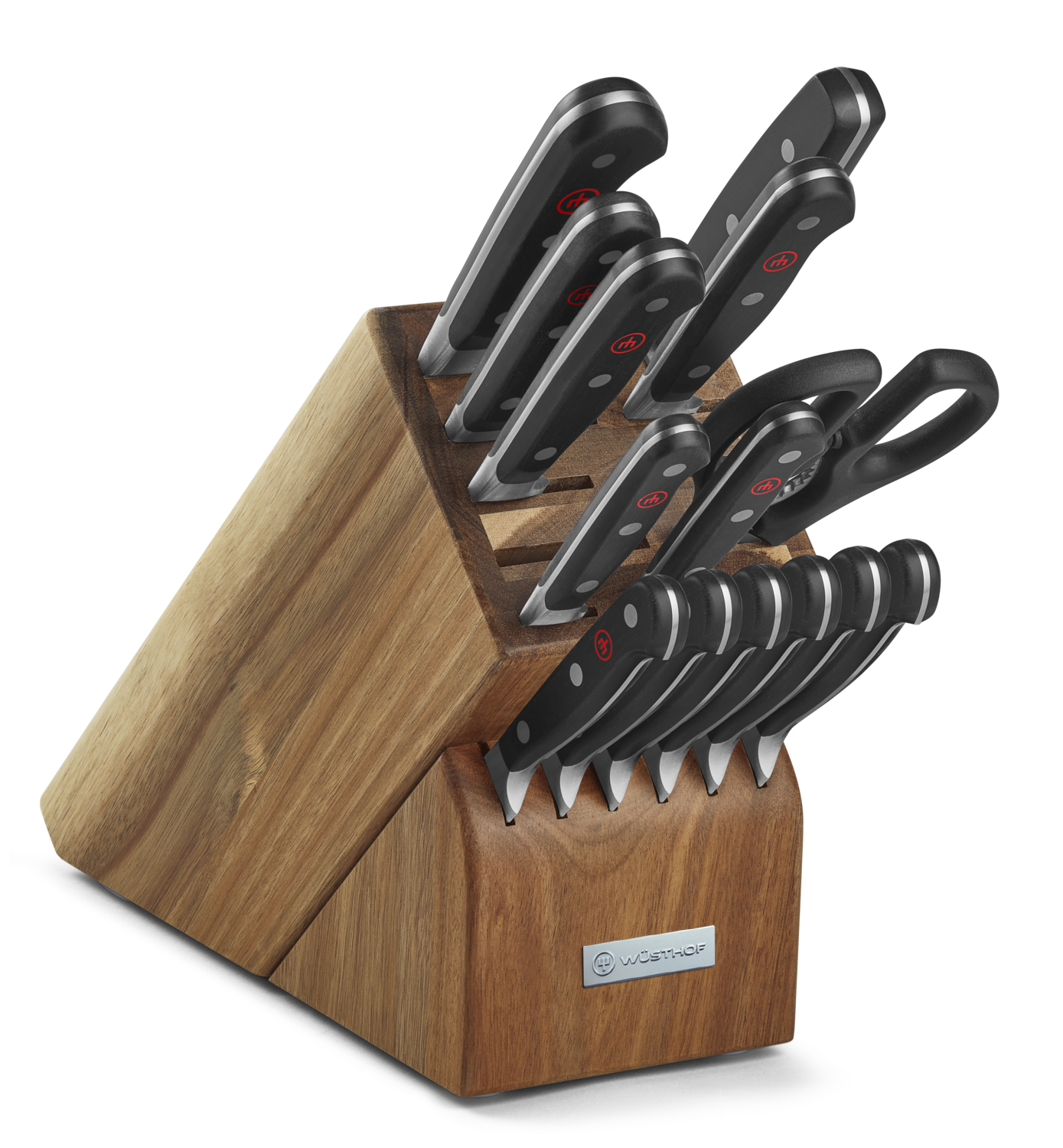Classic 15-Piece Knife Block Set, Acacia